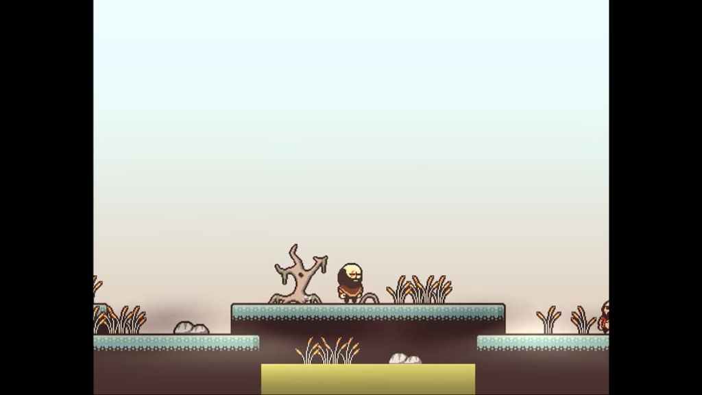 Brad parado en un campo en LISA The Painful