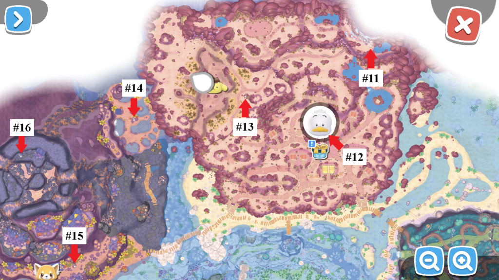 Dónde encontrar todas las ubicaciones de buzones en Hello Kitty Island Adventure Map 2