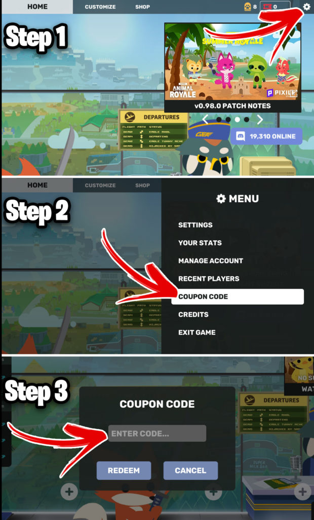 Cómo canjear códigos de Super Animal Royale