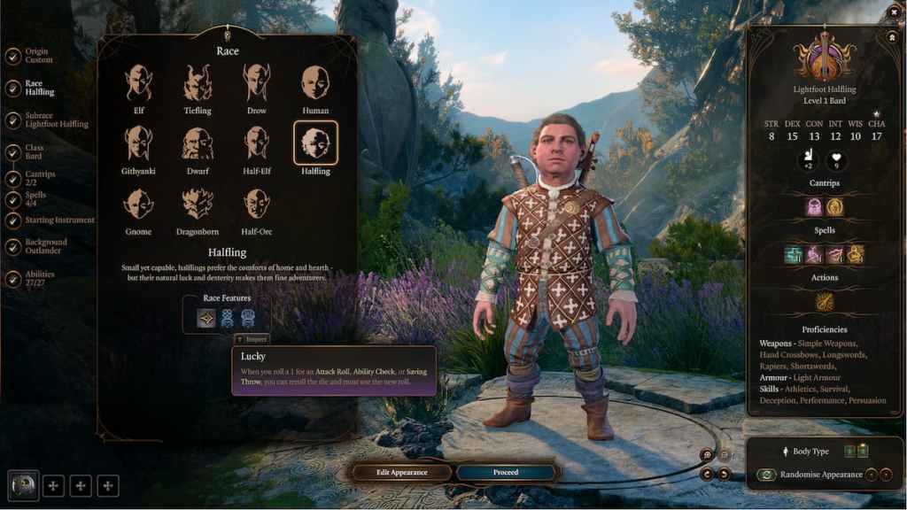 Mejor clase para pruebas de habilidad en la creación de personajes de Baldur's Gate 3