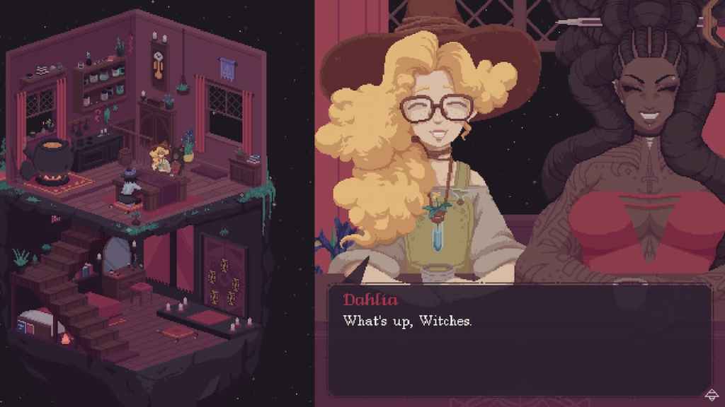 What's Up Witches Dialogue en The Cosmic Wheel Sisterhood