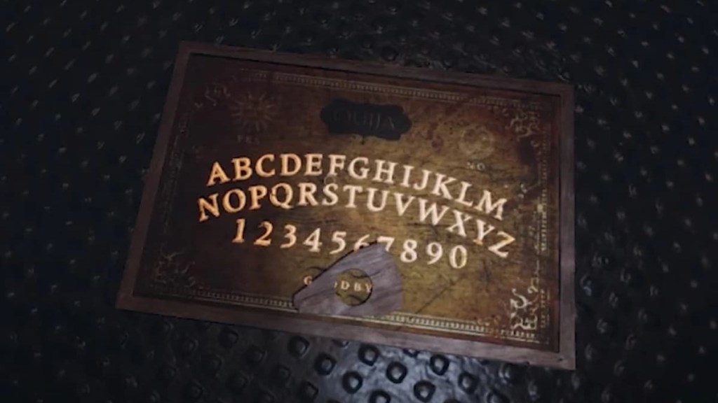 Tablero Ouija en Phasmophobia