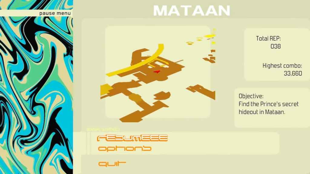 Bomb Rush Cyberfunk Flesh Prince Ubicación Mataan