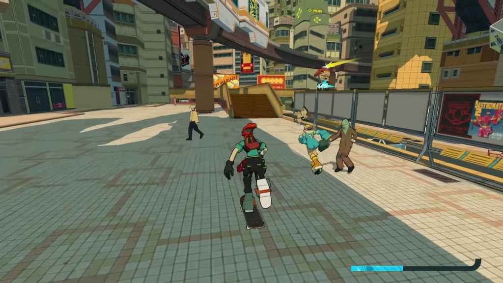 Patinando en Bomb Rush Cyberfunk