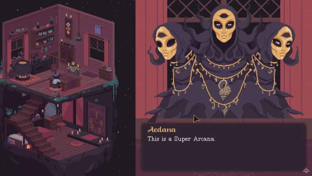 Aedana explica los súper arcanos en The Cosmic Wheel Sisterhood