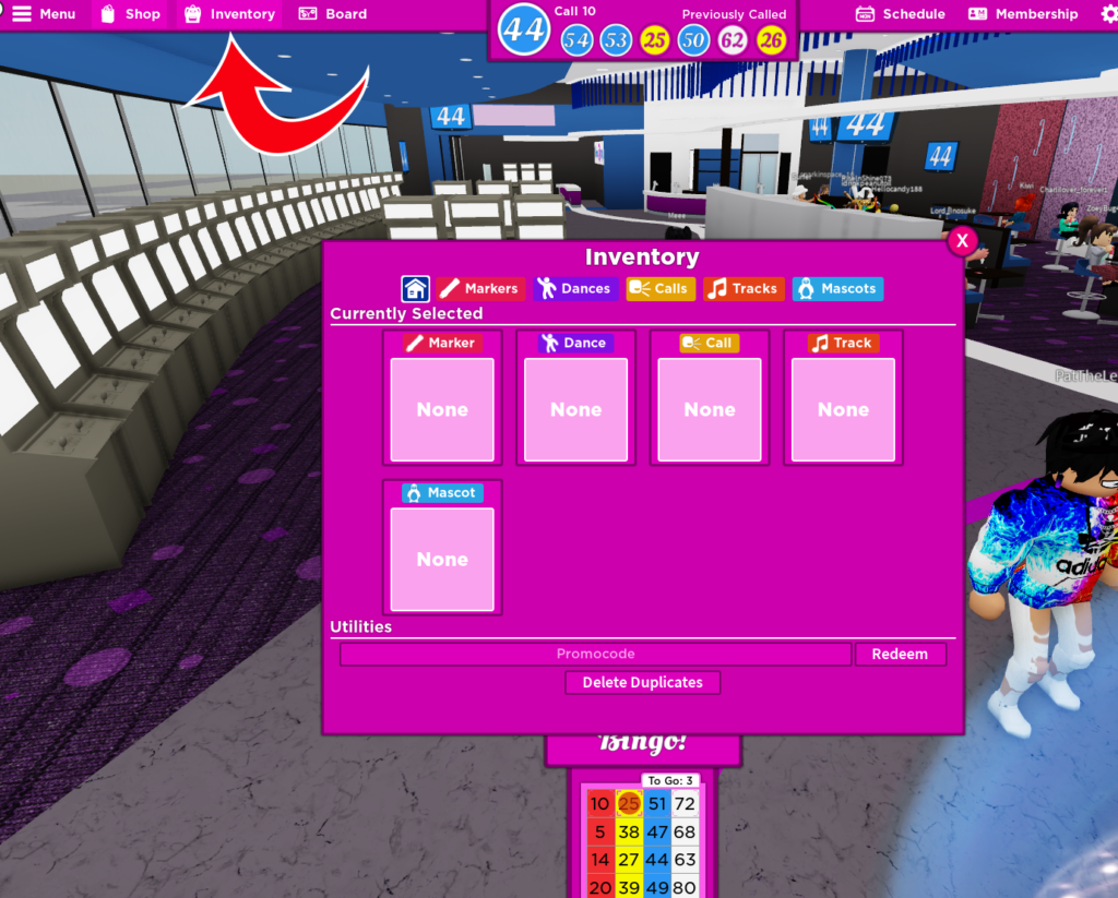 Códigos de canje de Bingo Bloxy