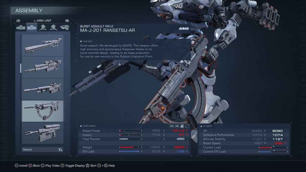 Cómo apuntar manualmente en el garaje Armored Core 6