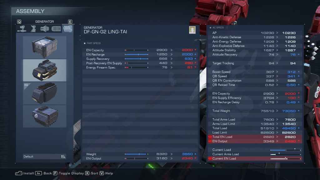 Armored Core 6 Best Generators de construcción liviana