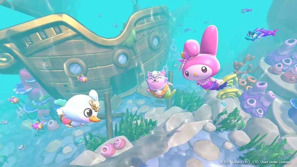 Cómo hacer esnórquel y desbloquear el buceo en Hello Kitty Island Adventure imagen destacada