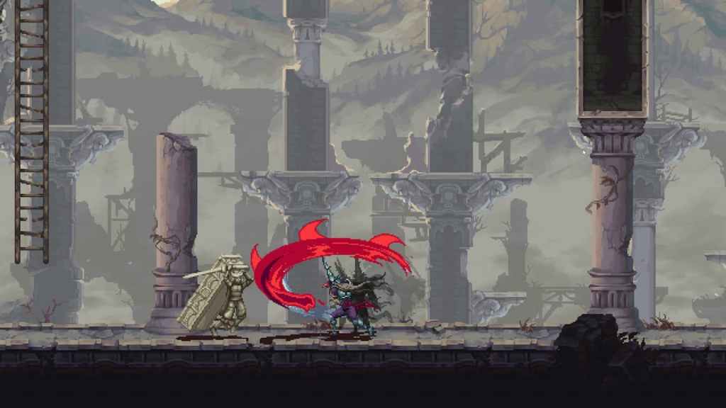 El penitente luchando en Blasphemous 2