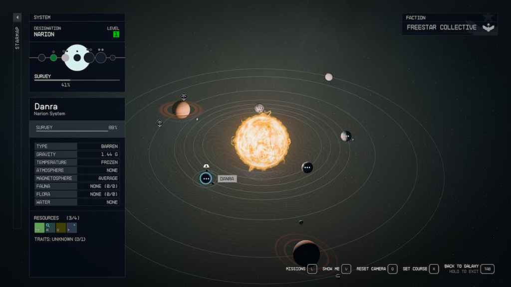 Ubicación de Starfield Heller Danra