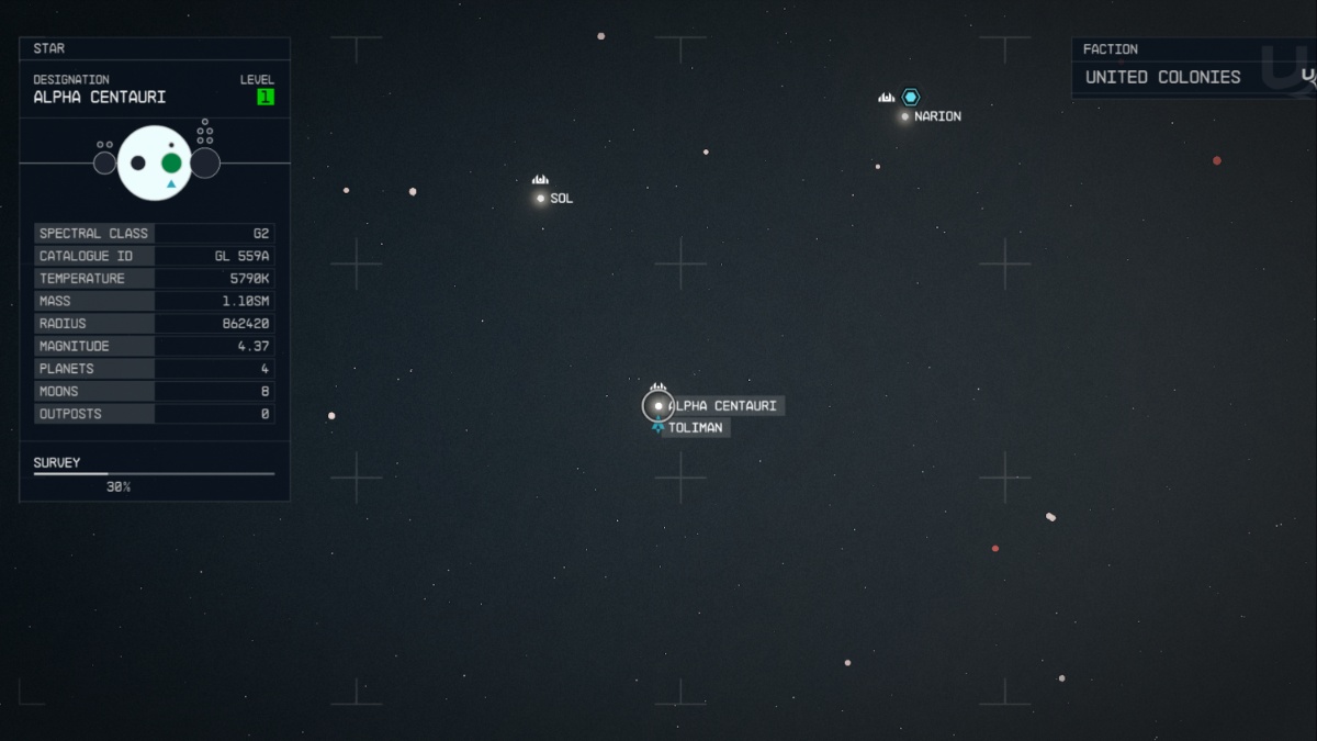 Sistema Starfield Alfa Centauri