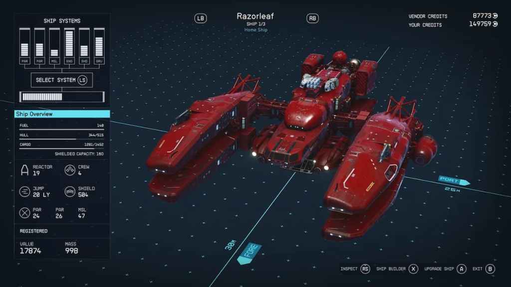 Los mejores diseños de barcos de Starfield Community Lobster