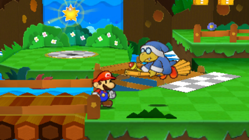 Captura de pantalla de la estrella adhesiva de Paper Mario