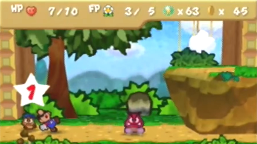 Captura de pantalla de Mario de papel