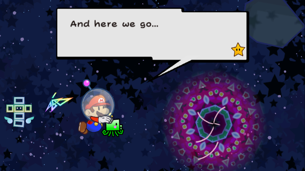 Captura de pantalla de Super Paper Mario