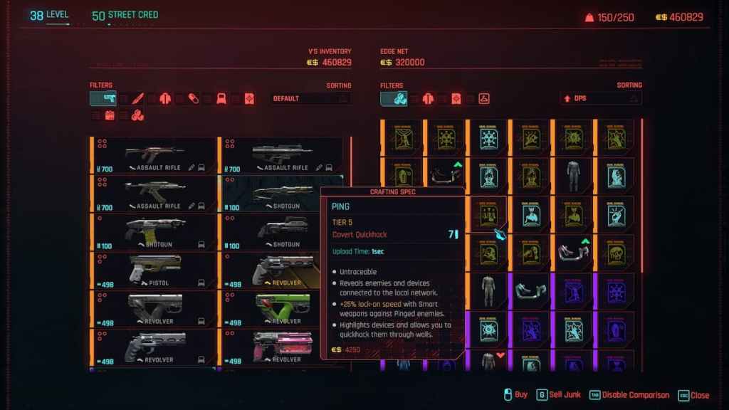 ¿Cómo conseguir Quickhacks en Cyberpunk 2077 2.0? tienda netrunner