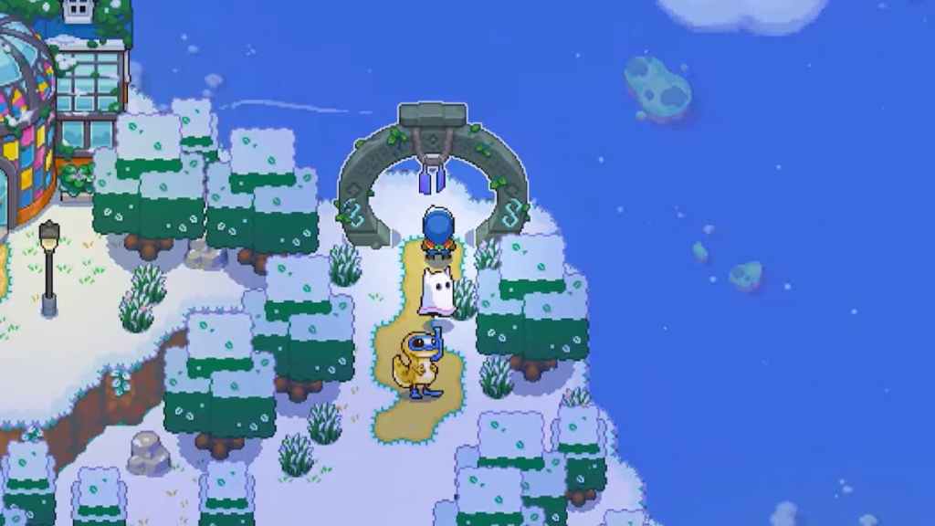 Portal en la isla Piedra Lunar