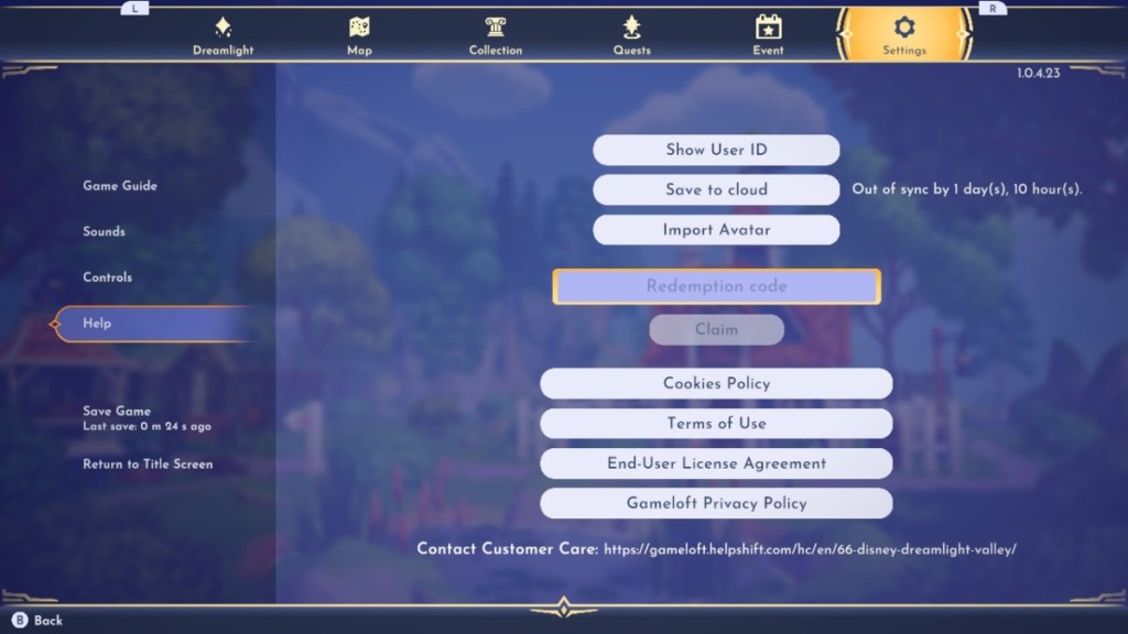 Código de canje de DIsney Dreamlight Valley