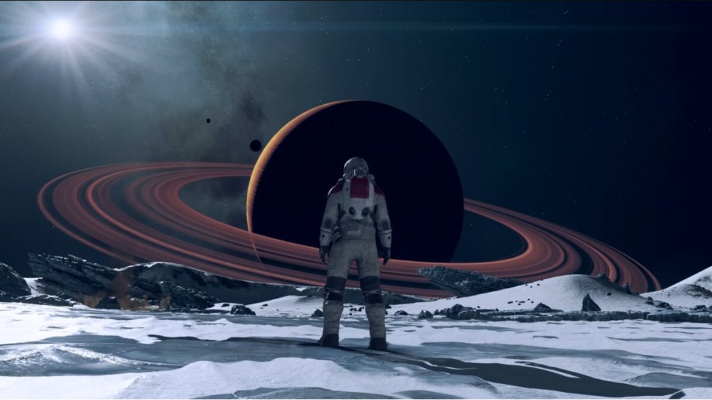 Encabezado del tráiler de Starfield