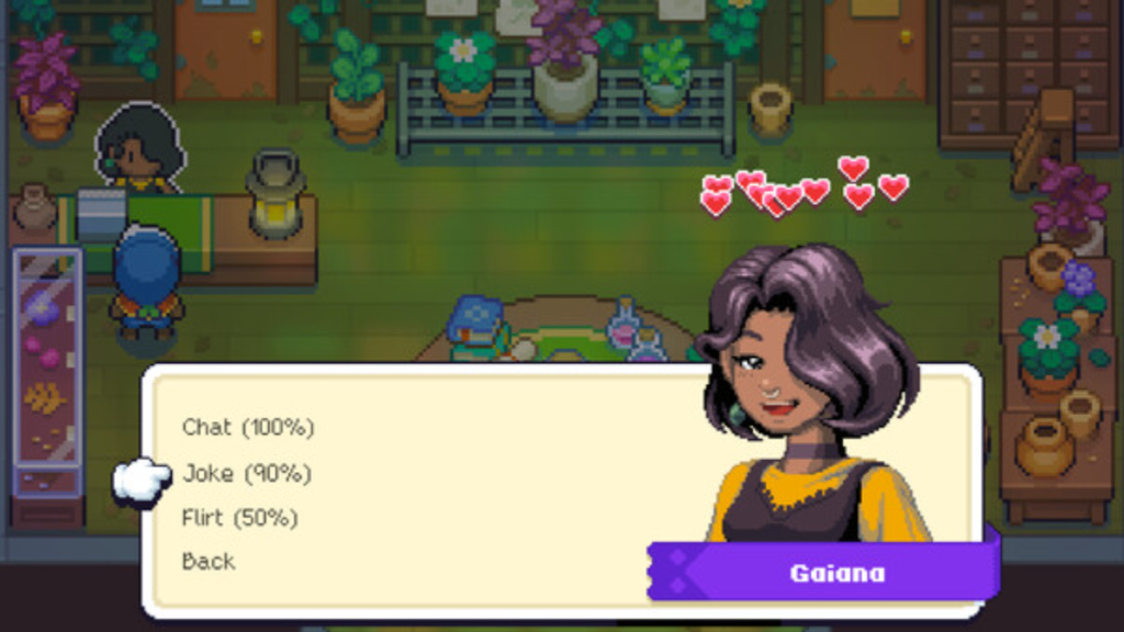 Bromeando con Gaiana en Moonstone Island