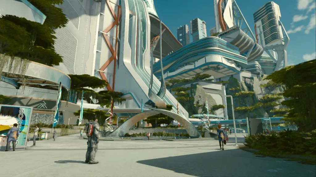 Entrada a Starfield New Atlantis