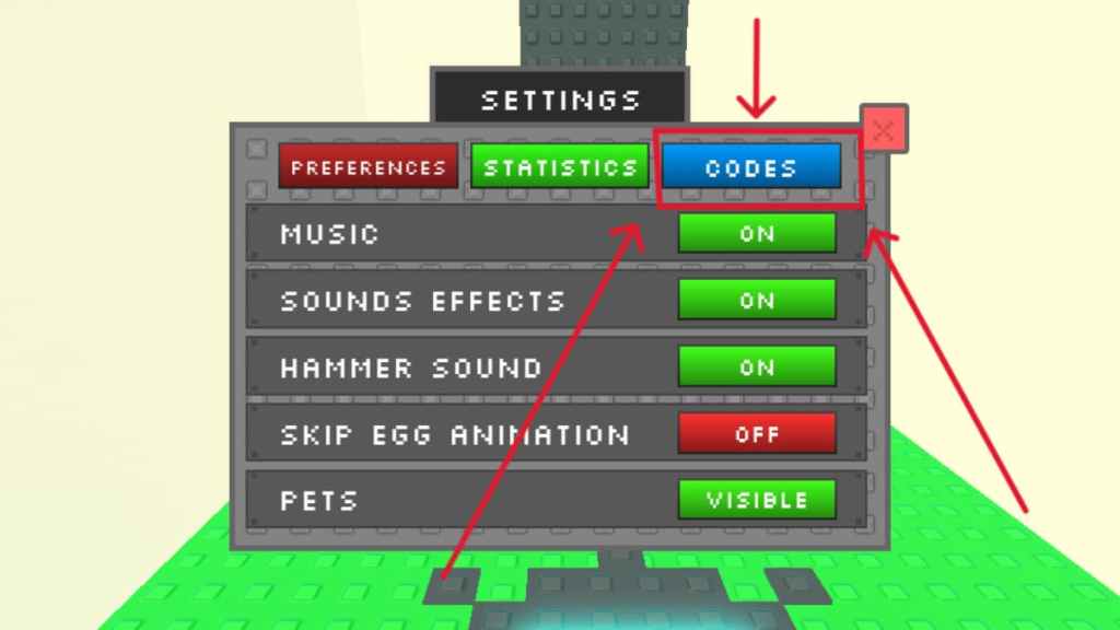 Más configuraciones en Roblox Brick Adventure