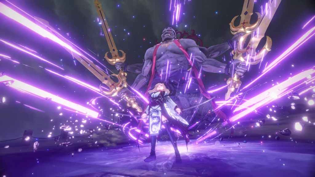 Todos los personajes jugables en el combate de Fate Samurai Remnant