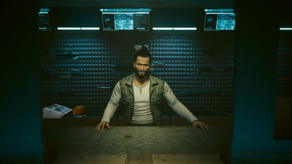 Tienda de armas Cyberpunk 2077