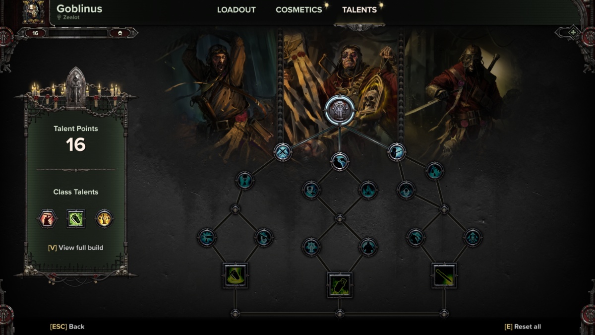 Árbol de talentos de Warhammer 40K Darktide