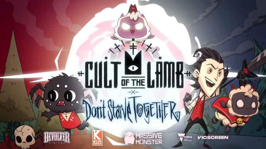 Crossover de Cult of the Lamb y Don't Starve Together