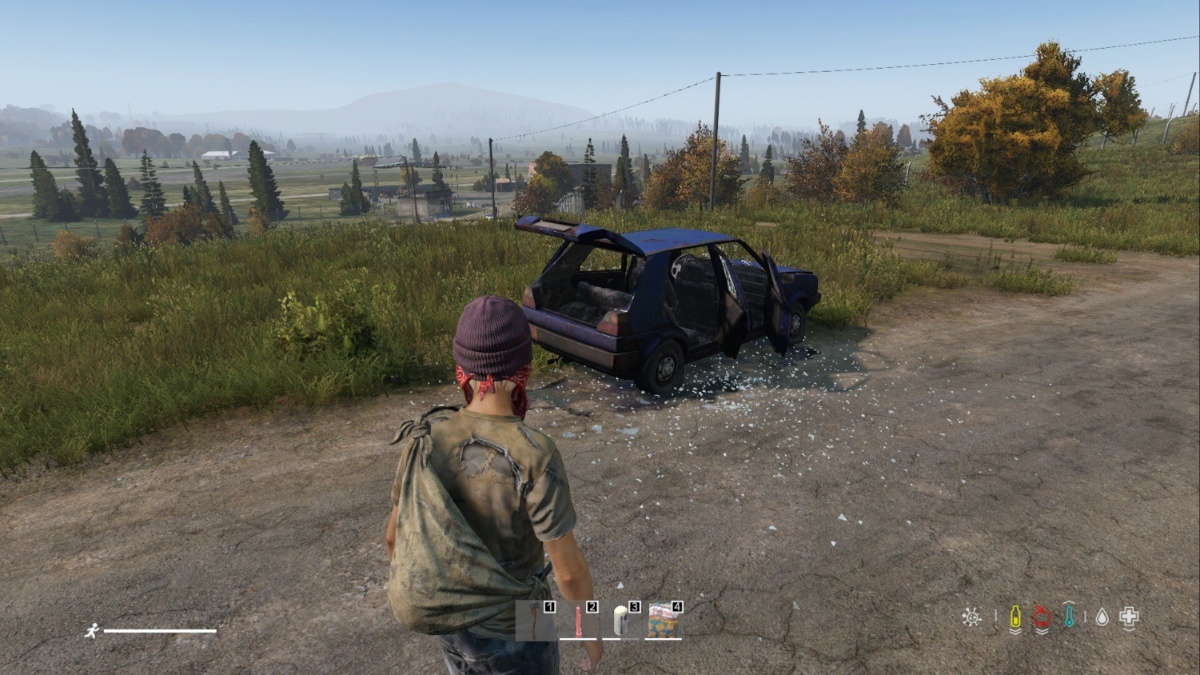 Vehículo estrellado DayZ