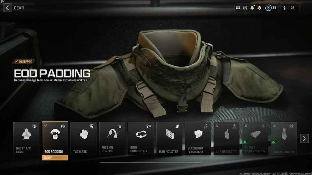 ¿El equipo de acolchado EOD tiene errores en MW3? equipo