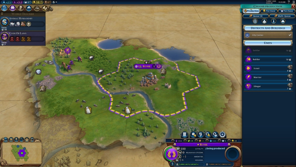 Civilización 6 Juego temprano