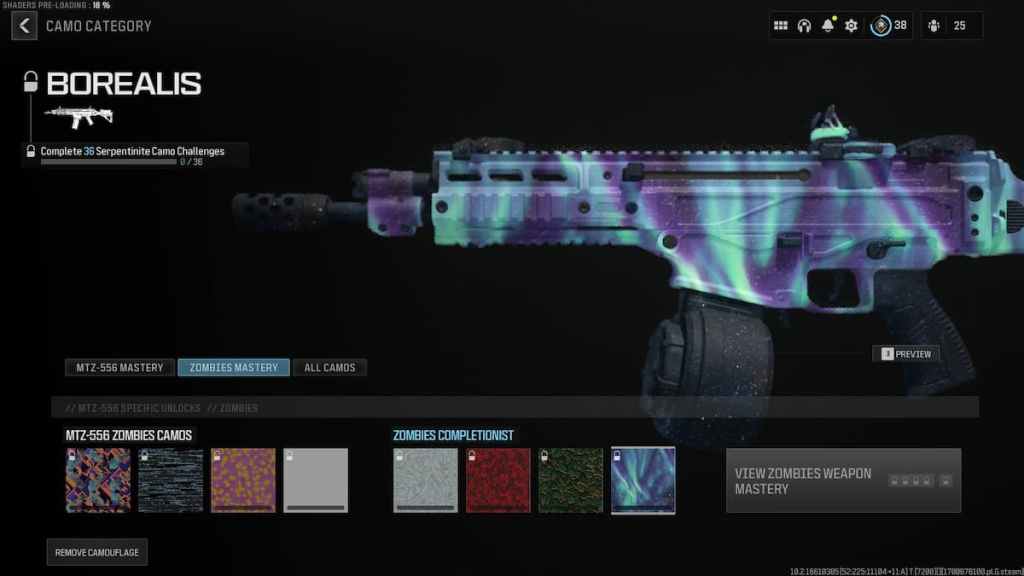 ¿El camuflaje Borealis tiene errores en Mw3? desafío