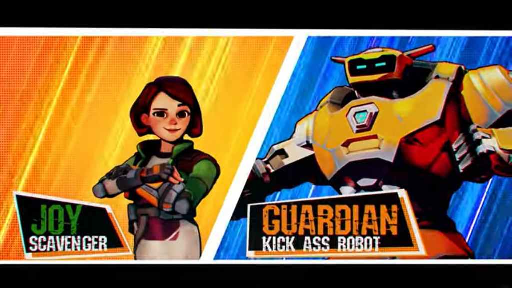 Alegría y Guardián en Roboquest