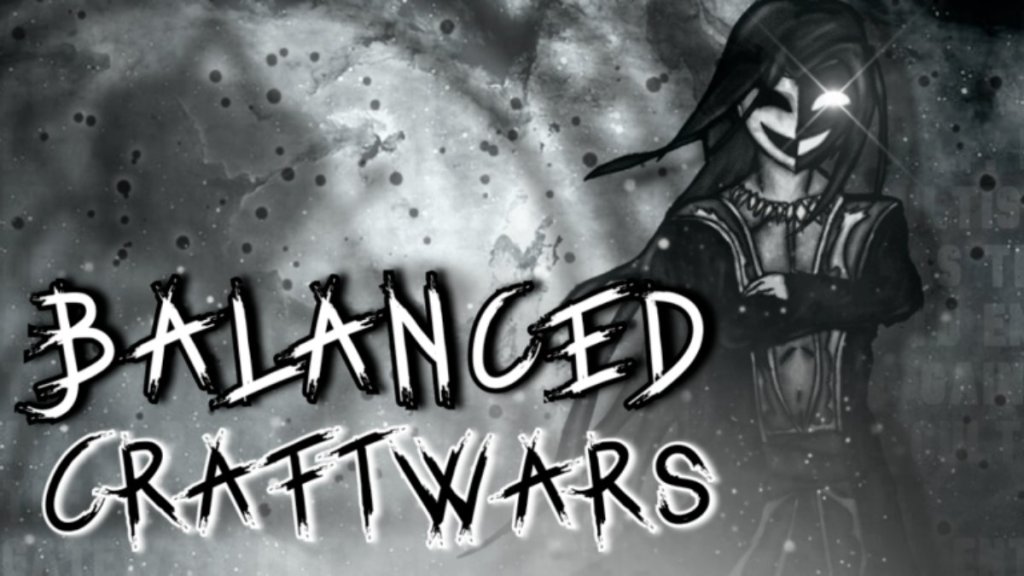 Logotipo de revisión de Balanced Craftwars con chica fantasma