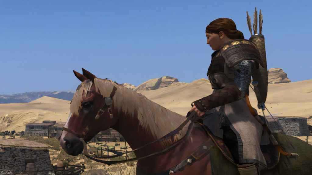 montura y espada bannerlord caballo
